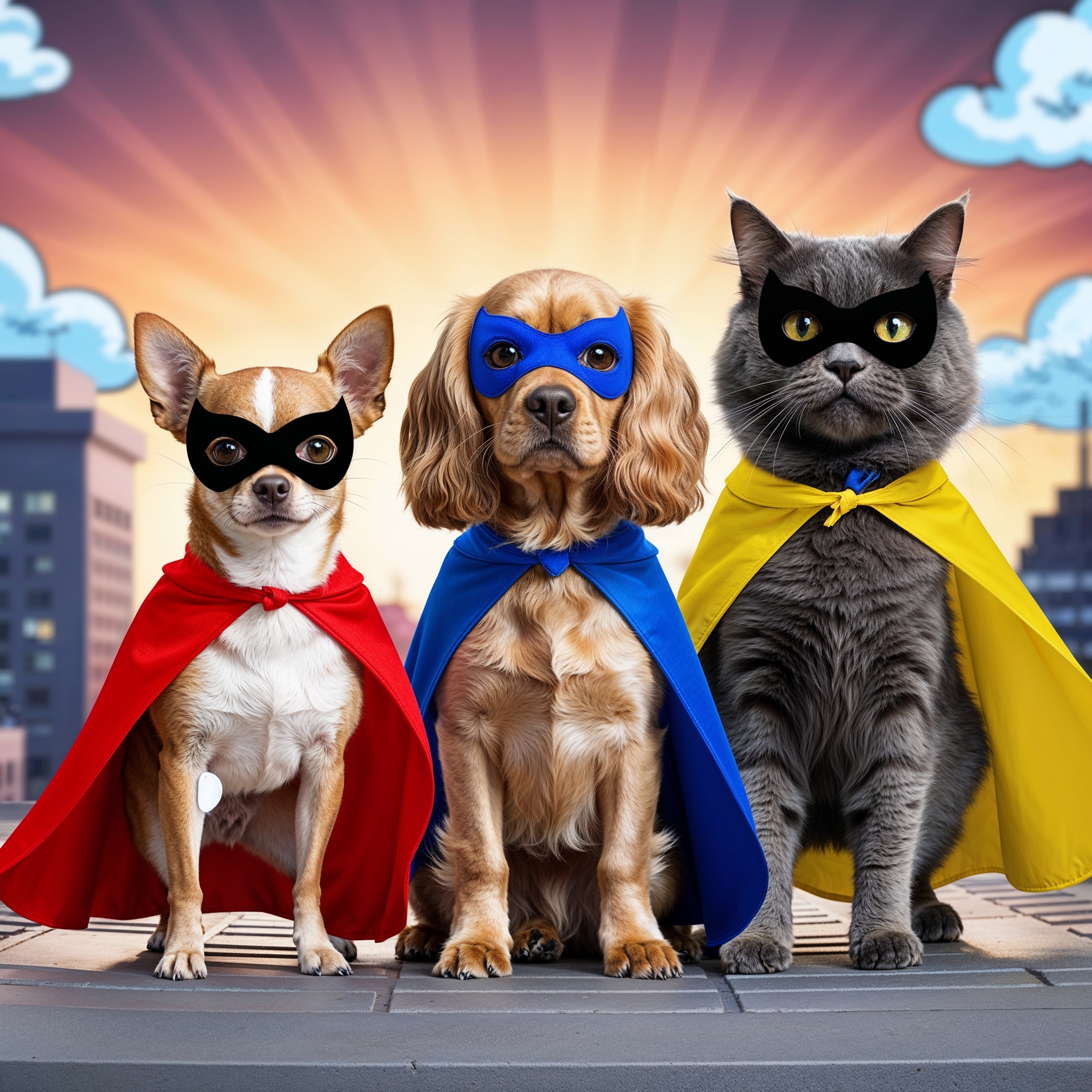HeroPaws Superhero Cape and Mask for Pets - Image 2