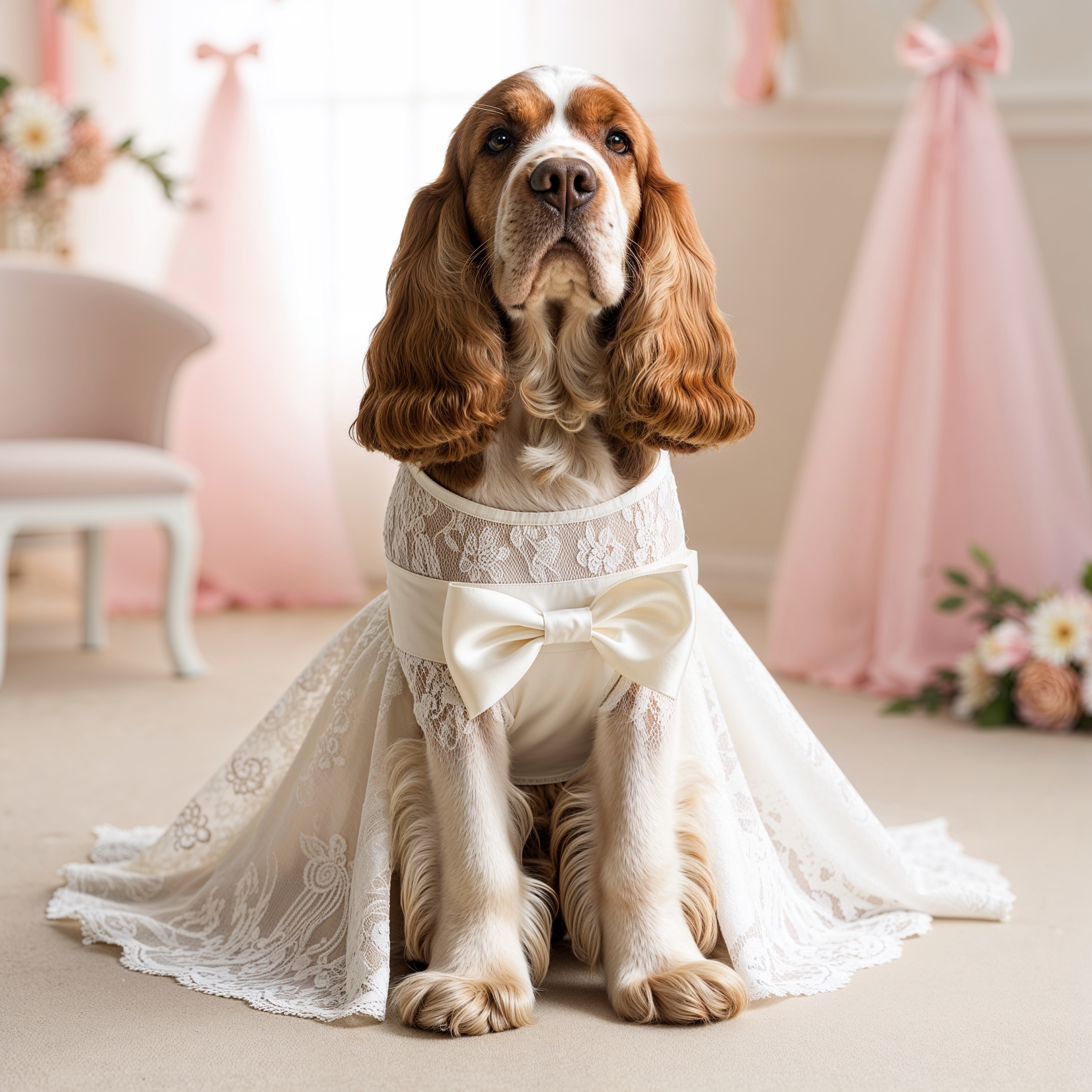 PawFête Lace Party Dress for Pets - Image 4