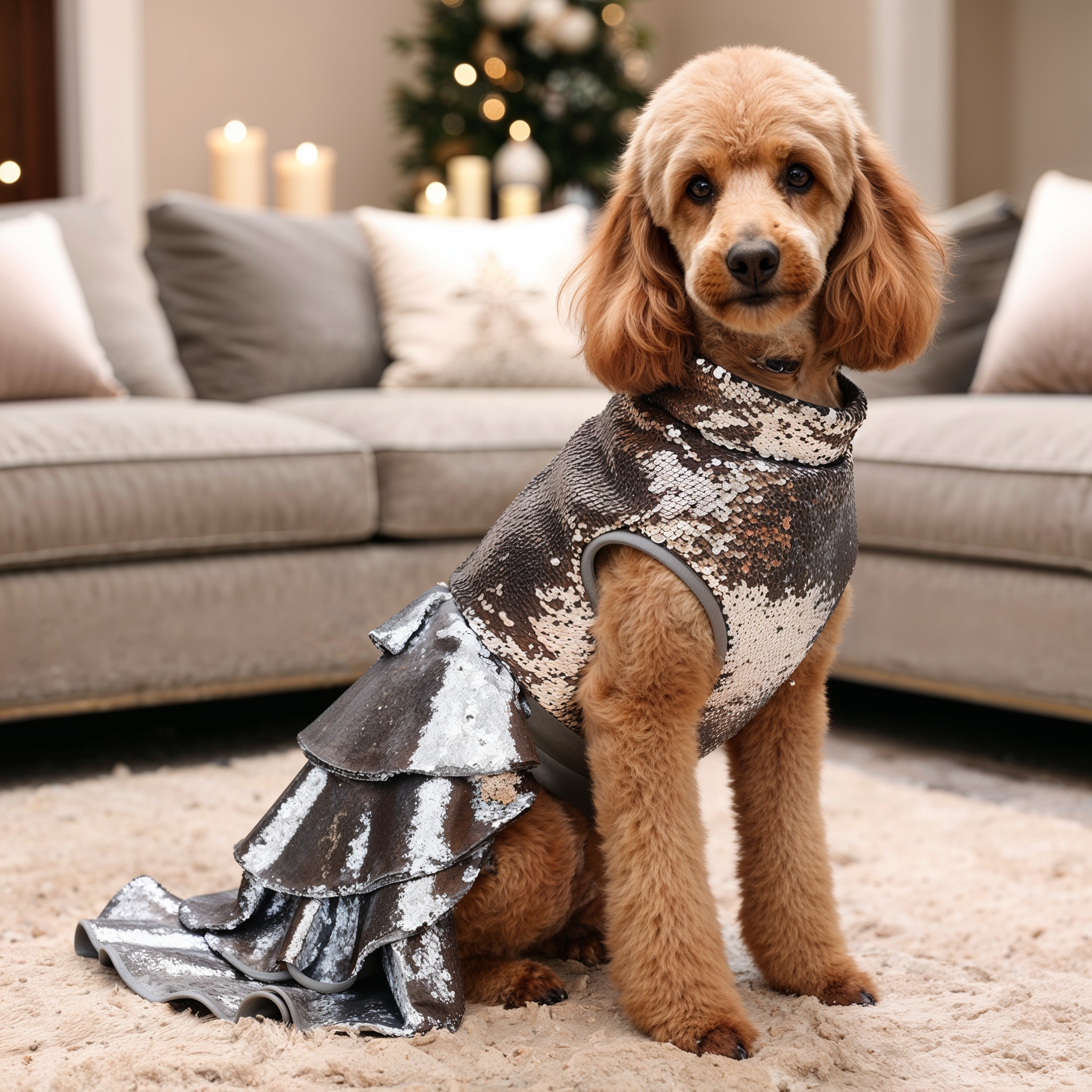 GlamPaws Sequin Evening Gown for Pets - Image 2