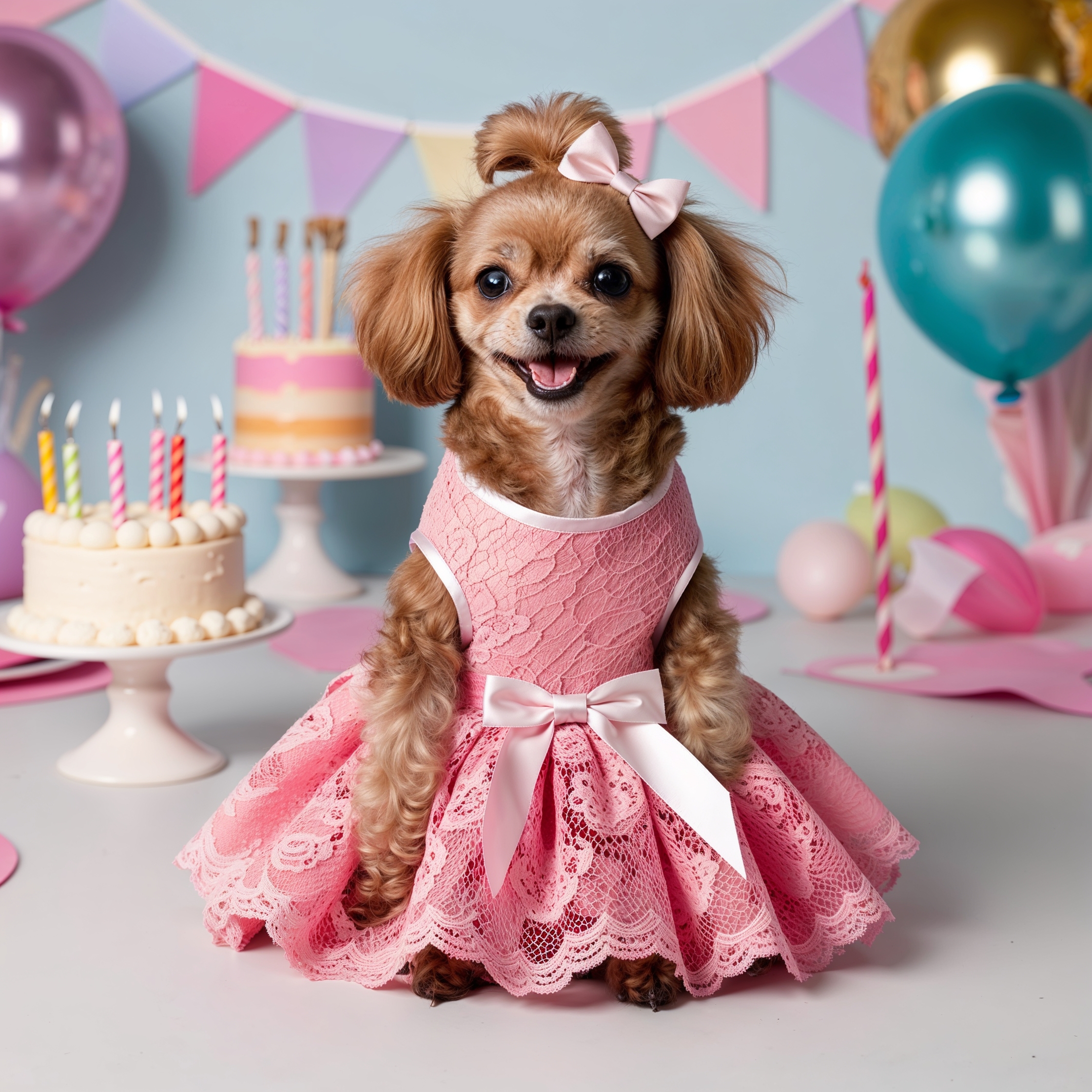 PawFête Lace Party Dress for Pets - Image 3