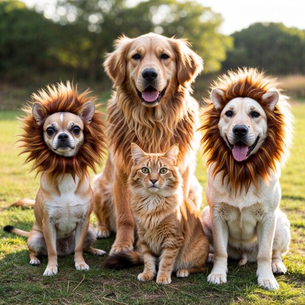 WildPaws Lion Mane Wig for Pets